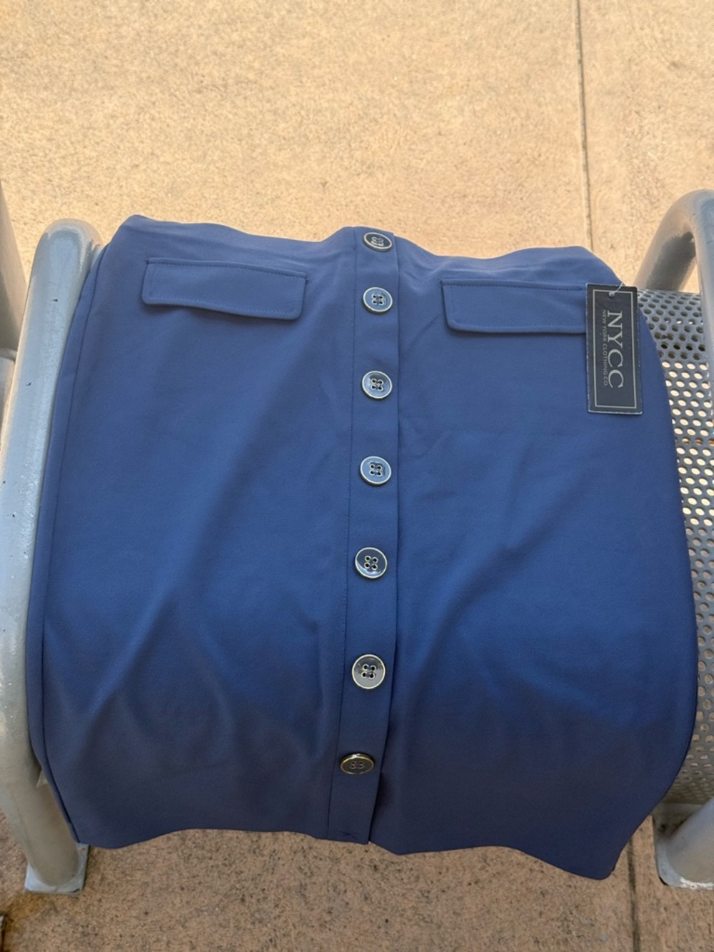 Ladies Button Skirt